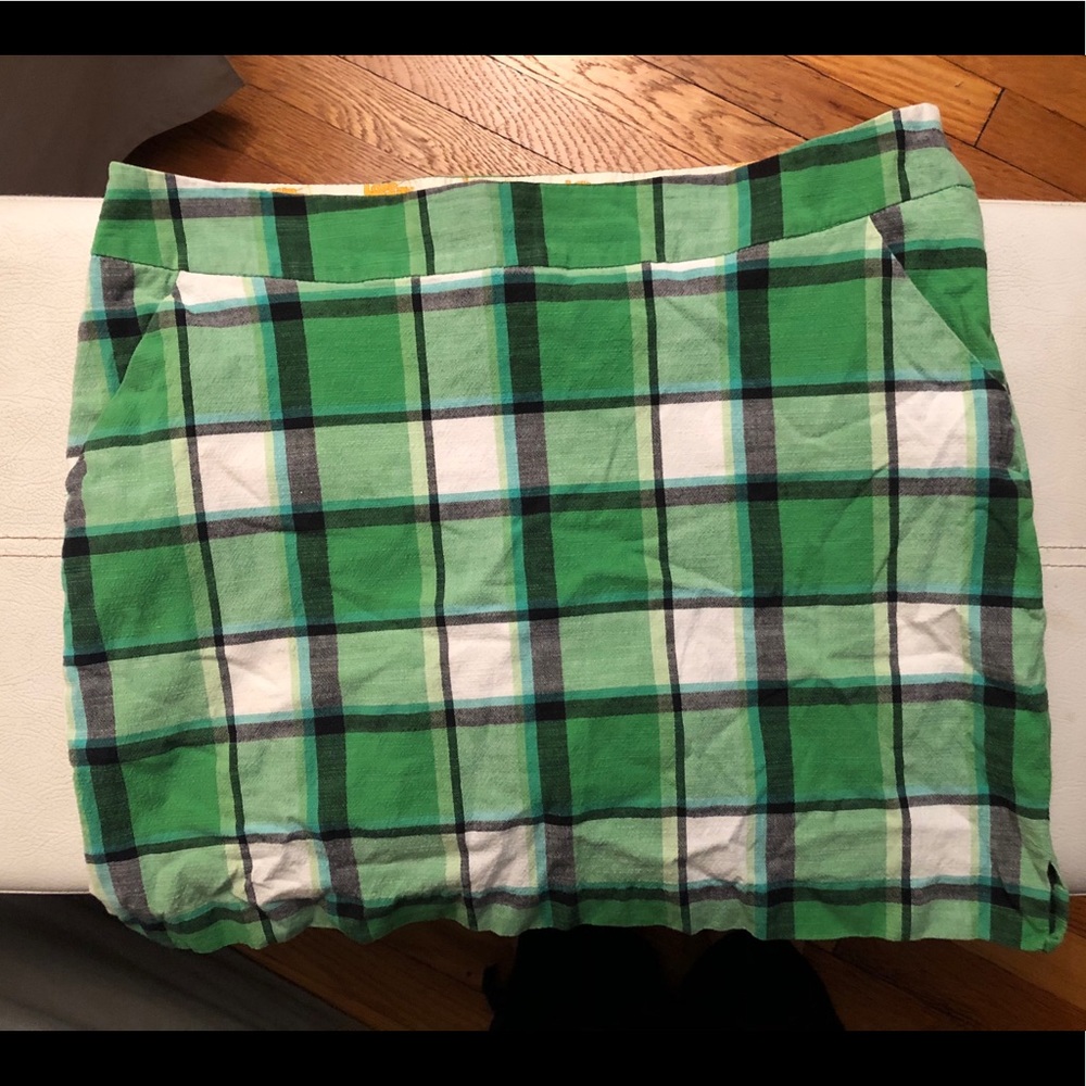 Loudmouth green plaid golf skirt skort size 14